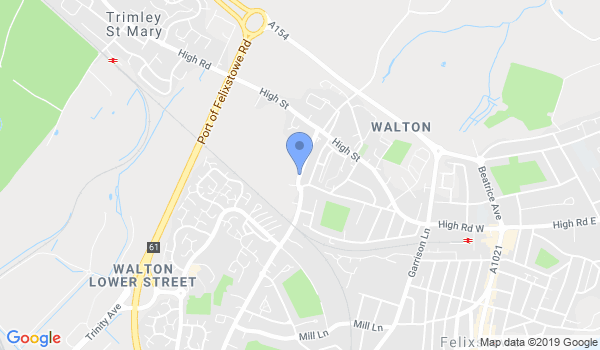 Felixstowe Judo Club location Map